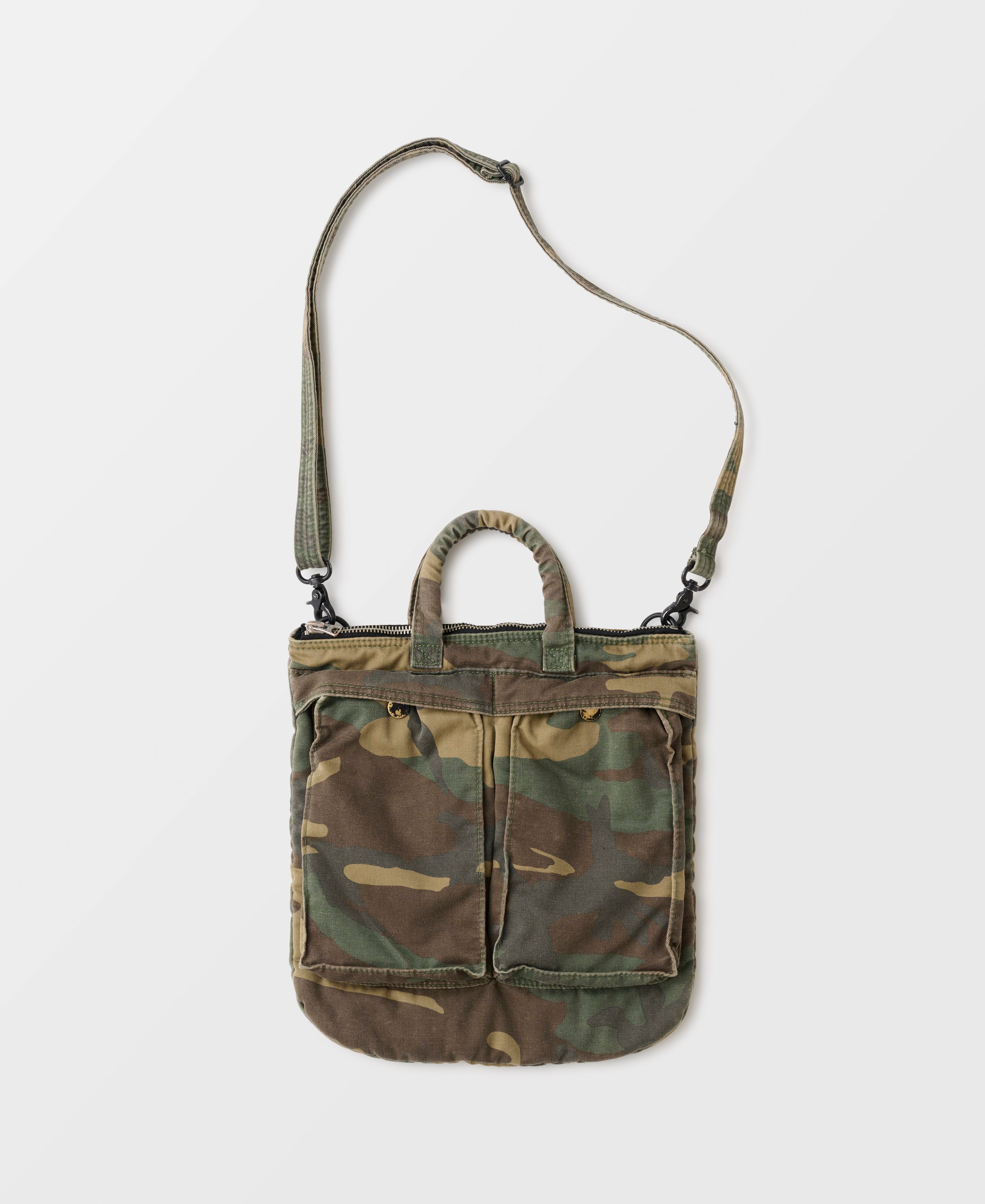 VINTAGE WASH 2WAY MINI CAMO HELMET BAG | WC