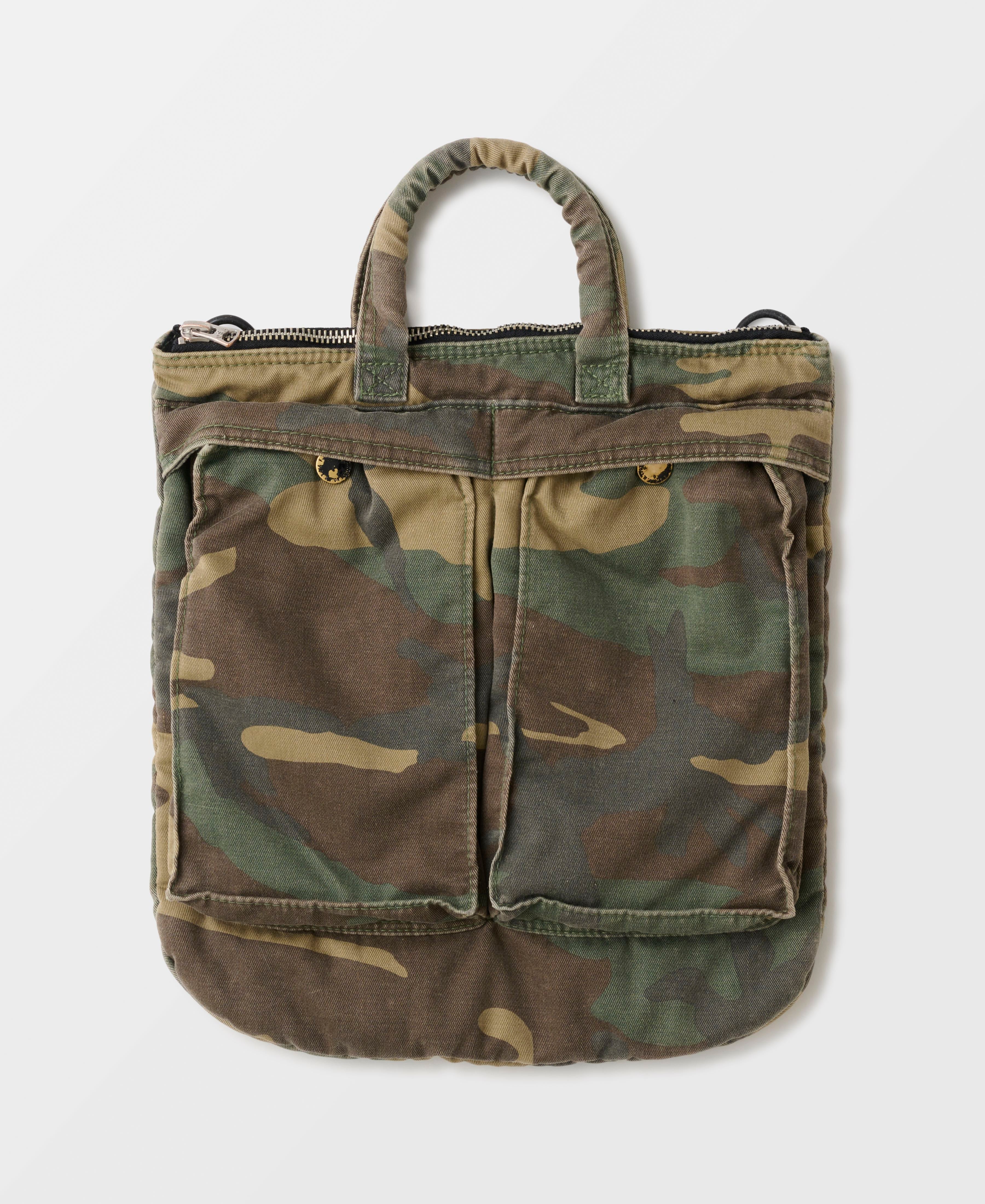 VINTAGE WASH 2WAY MINI CAMO HELMET BAG | WC