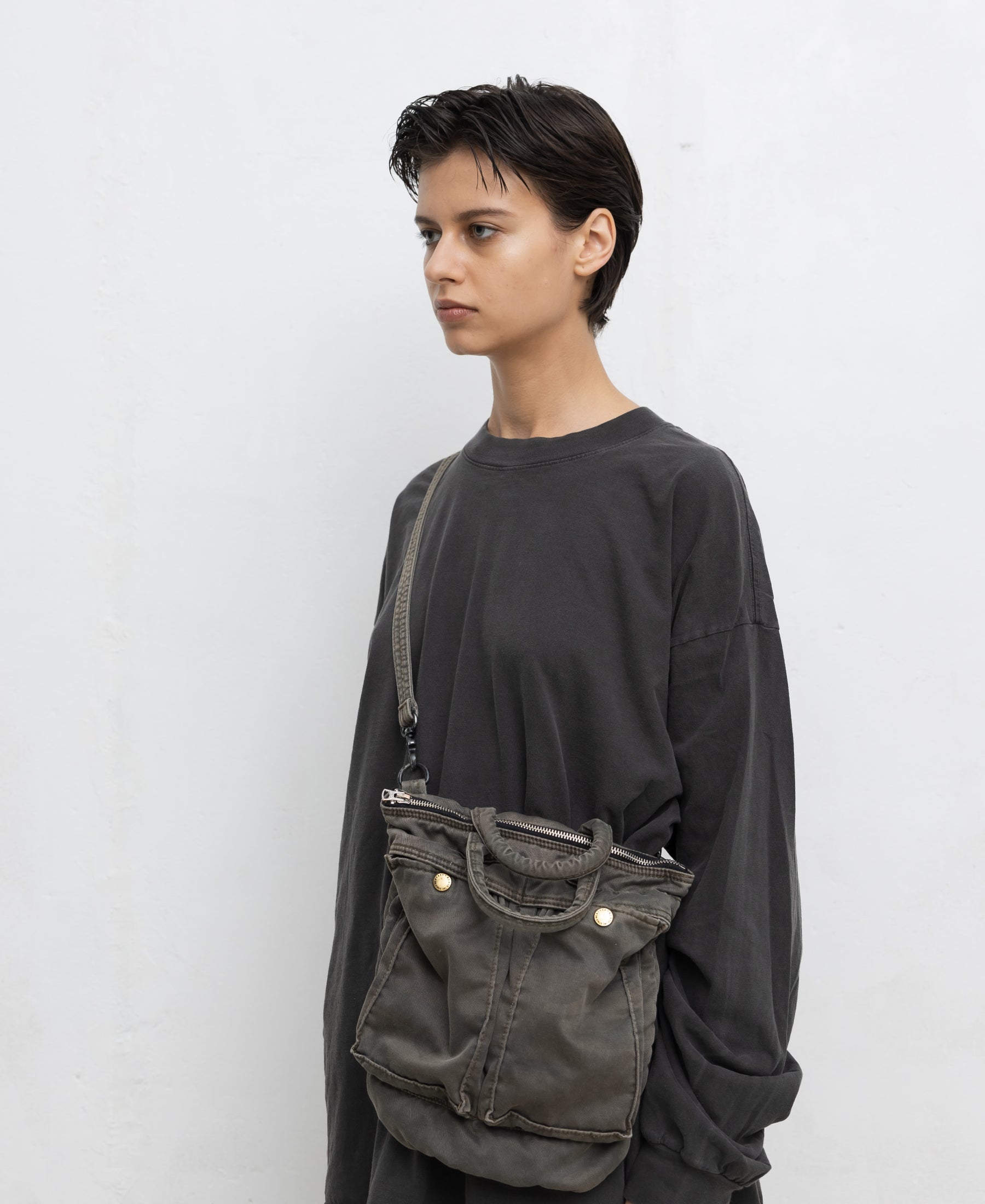 アンティークウォッシュ ミニヘルメットバッグ | WC