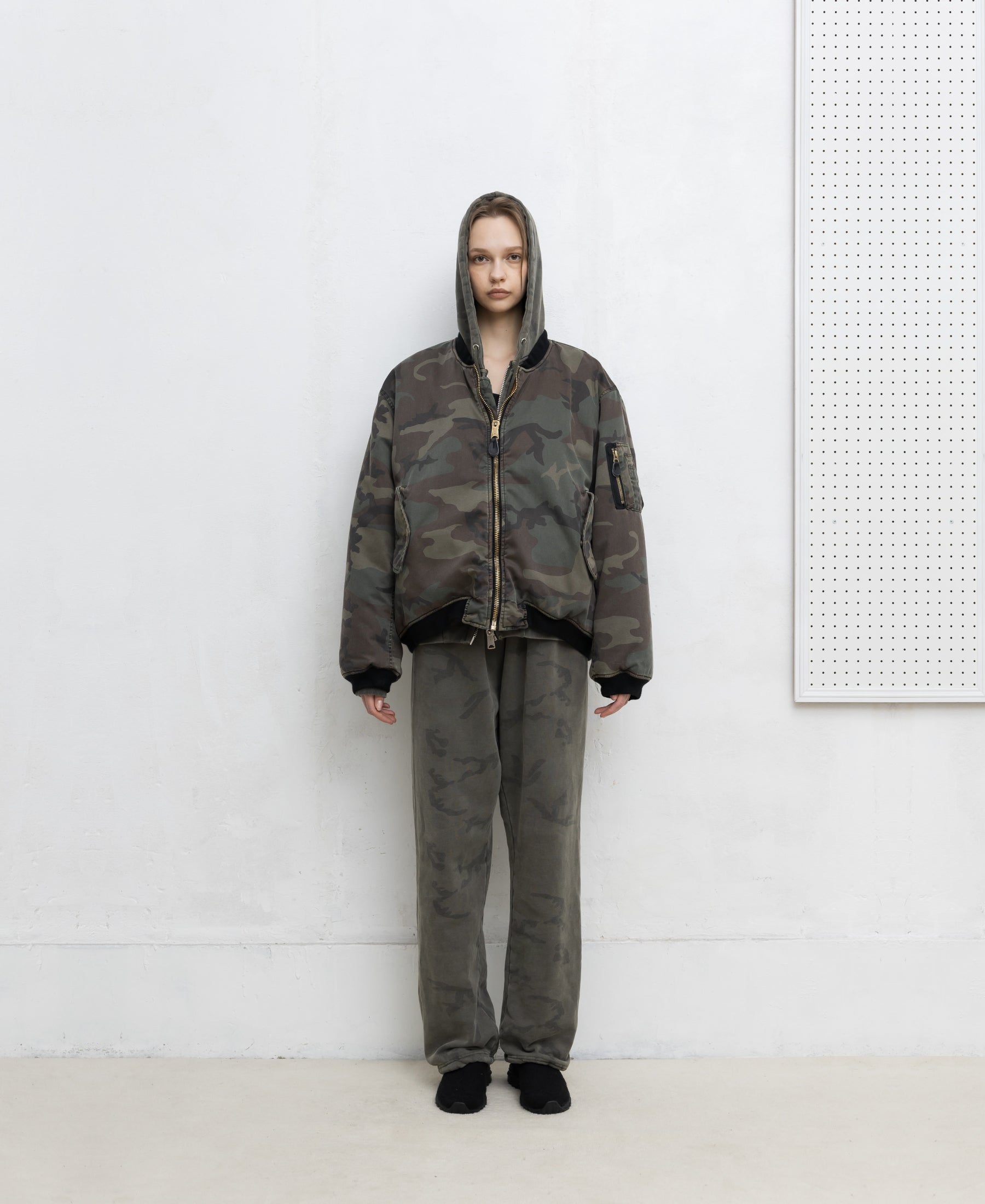 アンティークウォッシュカモボンバージャケット | WC