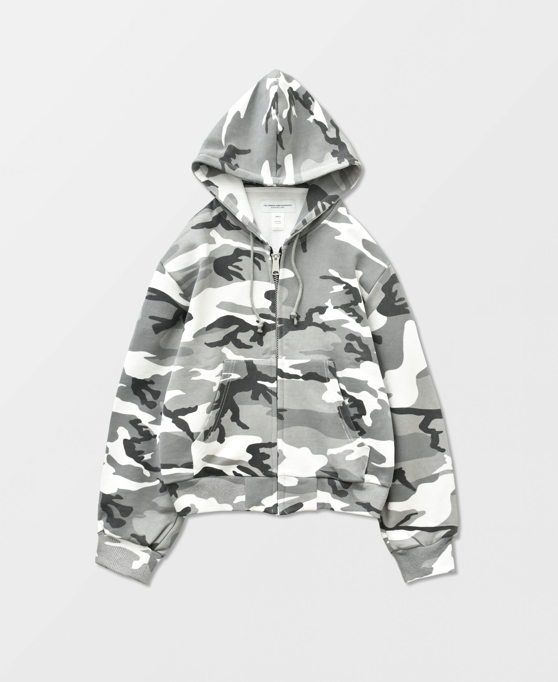 Urban Camo Sweat Zip Hoodie | Vintage Wash