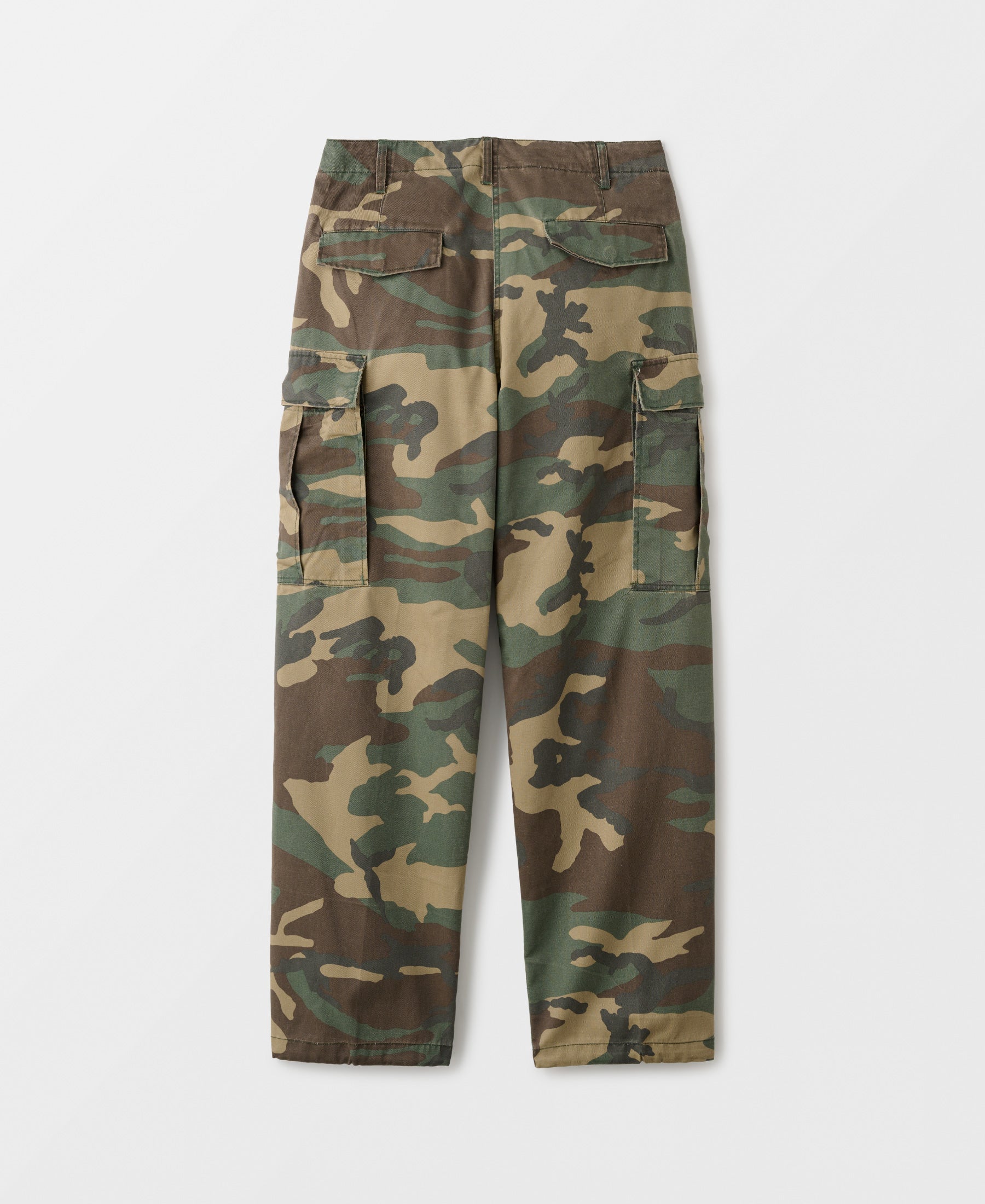 Camo M65 Field Cargo Trousers | Sun-faded wash