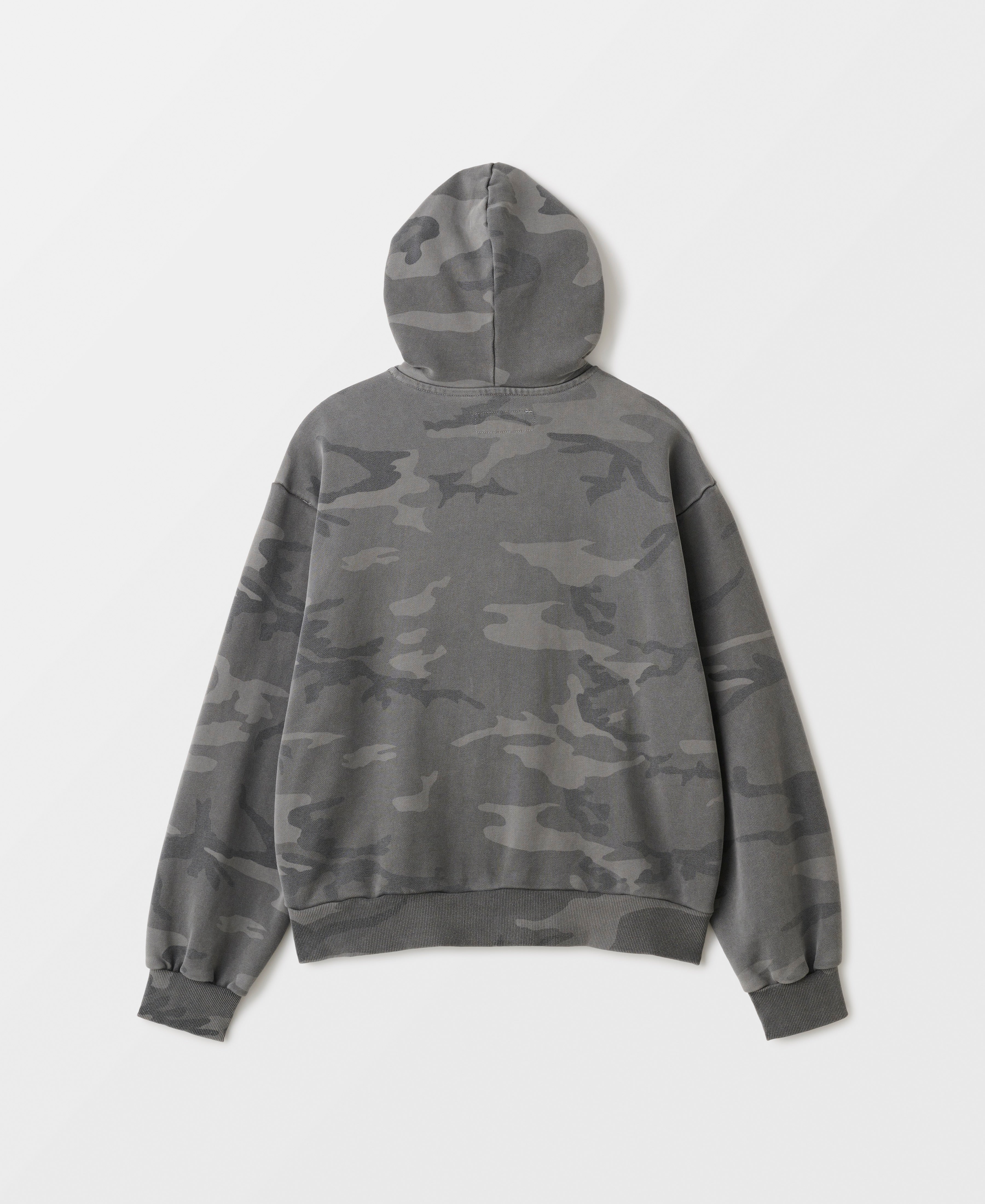 アンティークウォッシュ ウッドランドカモ スウェットジップフーディ| UC