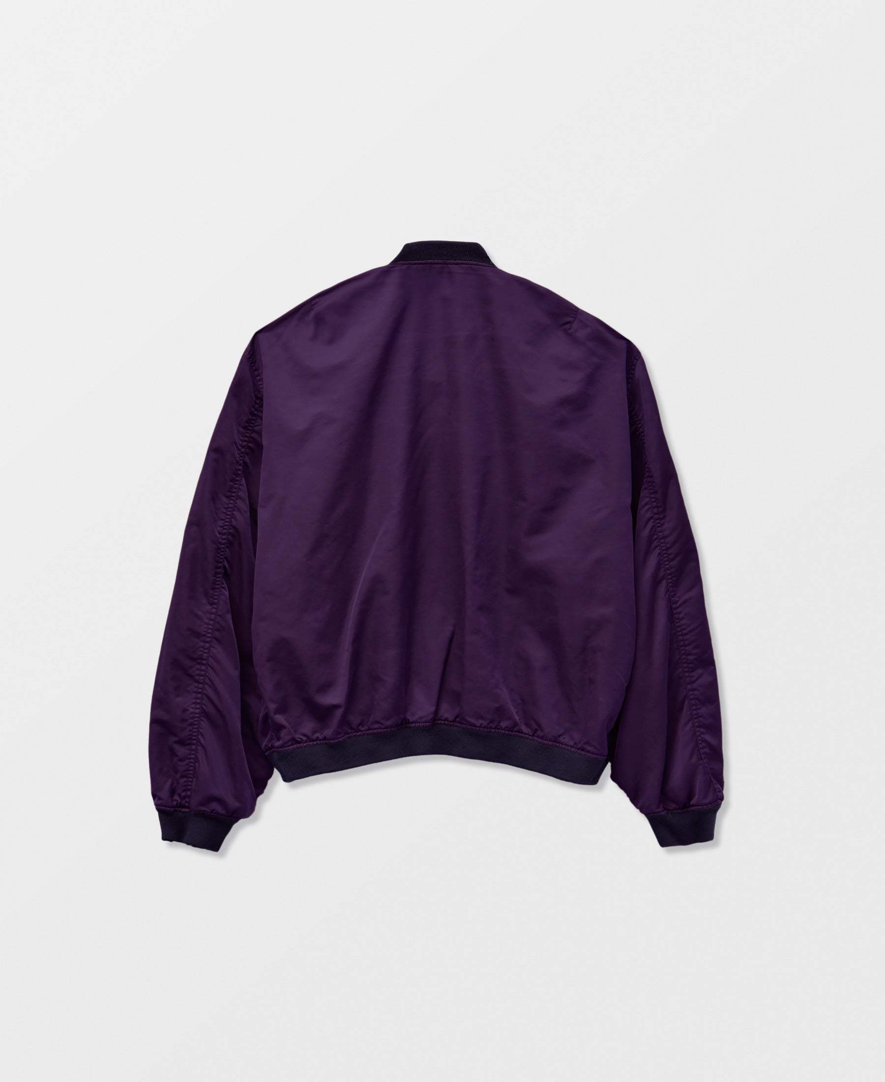 OUTLET | ANTIQUE WASH NON PADDED BOMBER JACKET | PURPLE