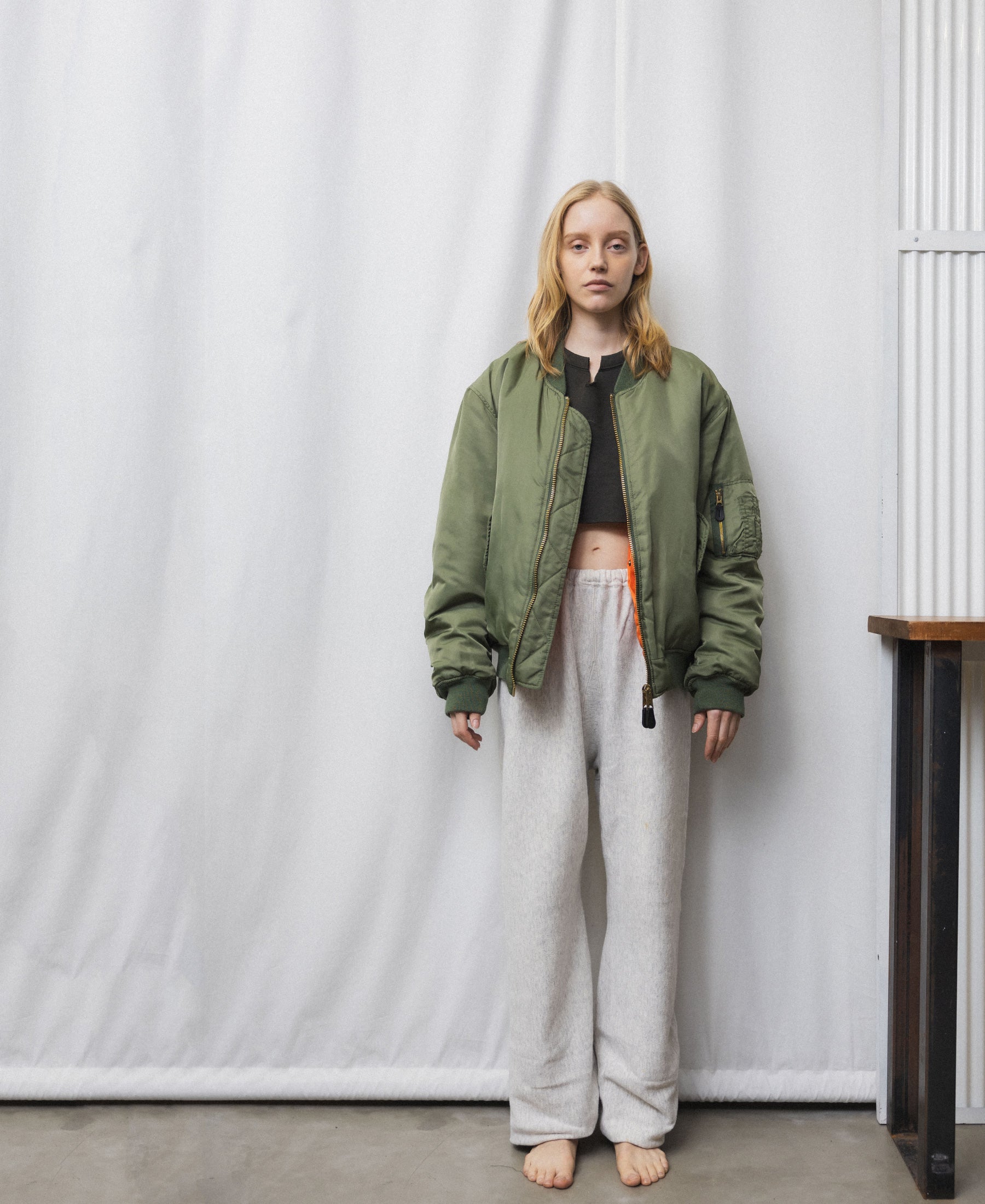 MA-1 | VINTAGE WASH BOMBER JACKET | OD