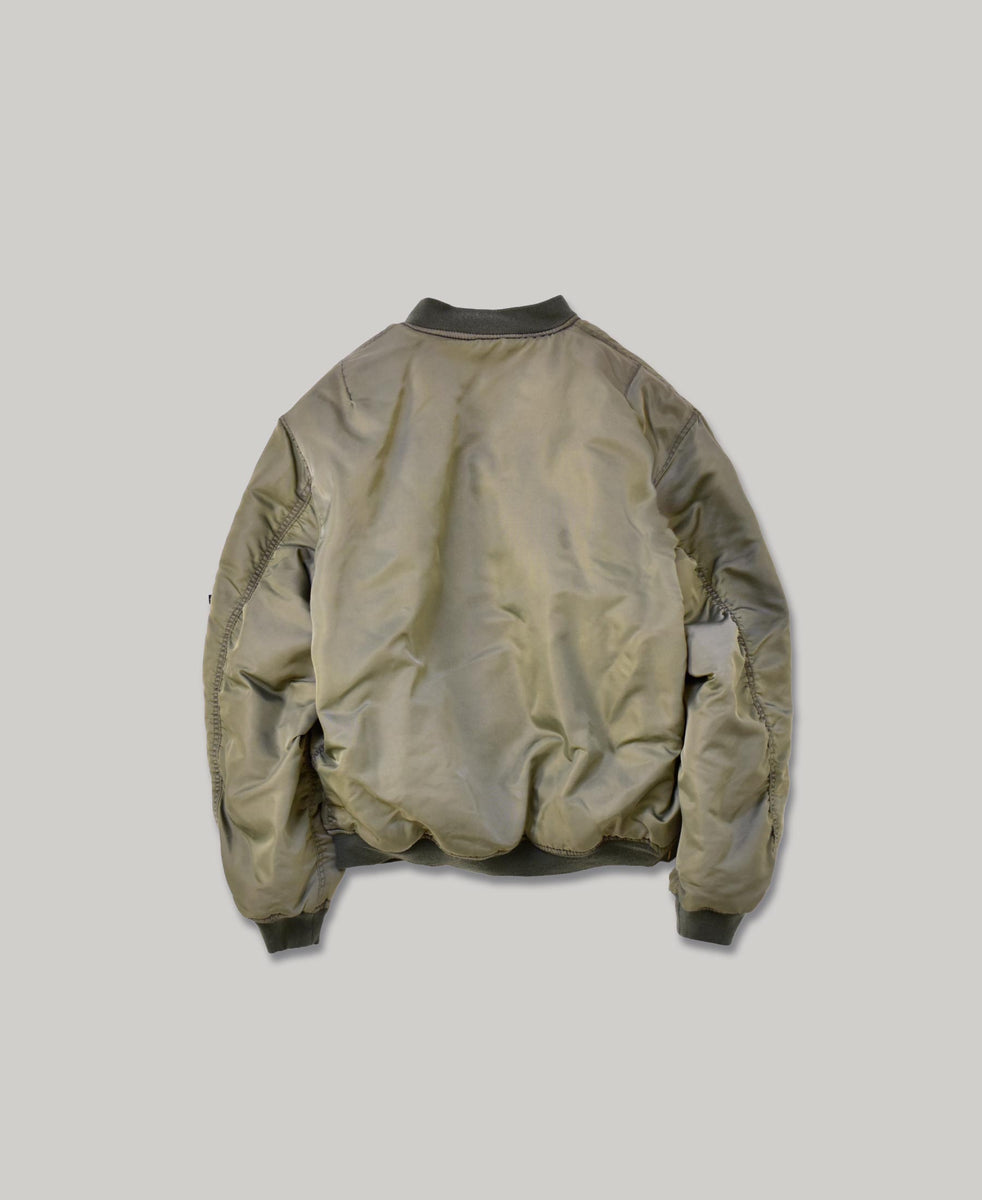 LTD ANTIQUE WASH BOMBER JACKET OD F.M.C.D. ONLINE STORE