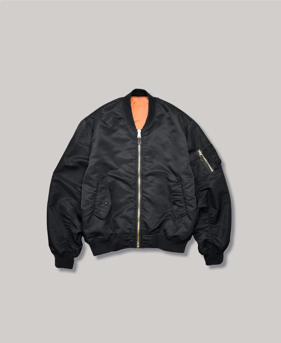 NEW | NON-PADDED BOMBER JACKET | BLACK – F.M.C.D. ONLINE STORE