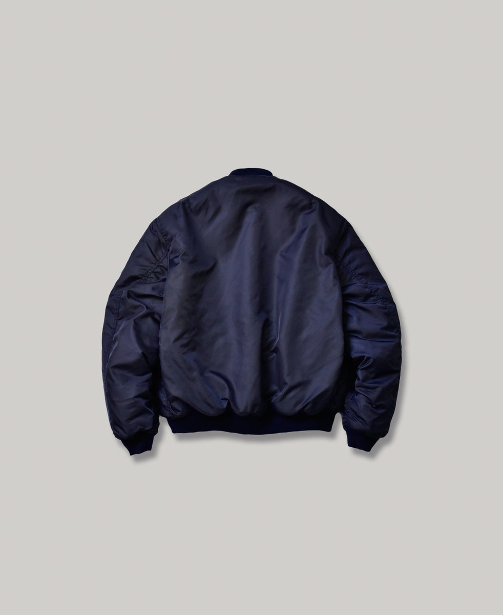 NEW VINTAGE WASH BOMBER JACKET NAVY F.M.C.D. ONLINE STORE