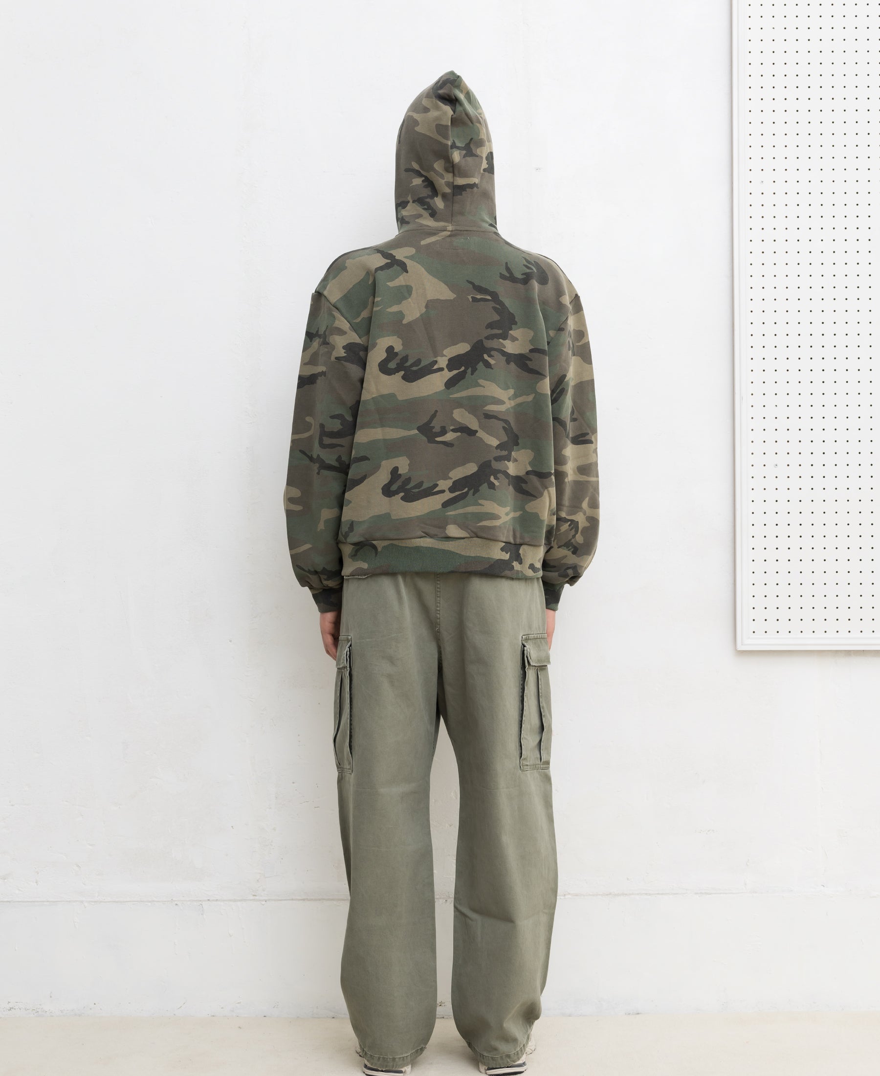 Wodland Camo Sweat Zip Hoodie | Vintage Wash