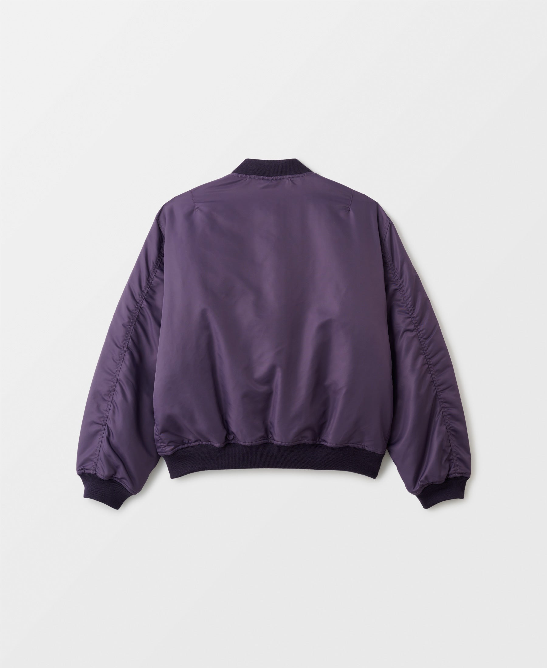 23AW | DOUBLE FACE NYLON BOMBER JACKET - PURPLE X PINK