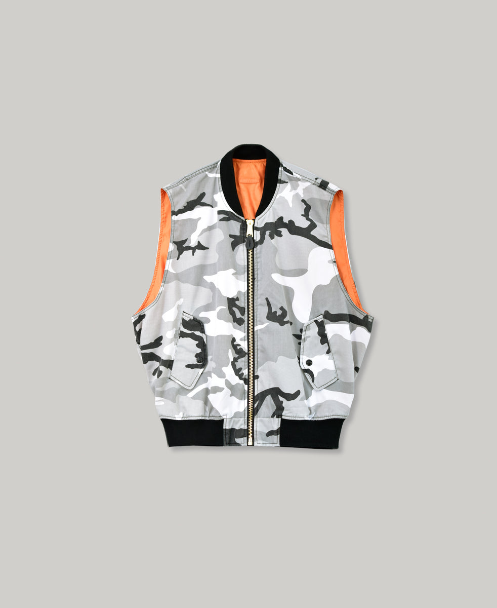 NEW | NON-PADDED SLEEVE-LESS BOMBER JACKET | UC – F.M.C.D. ONLINE STORE